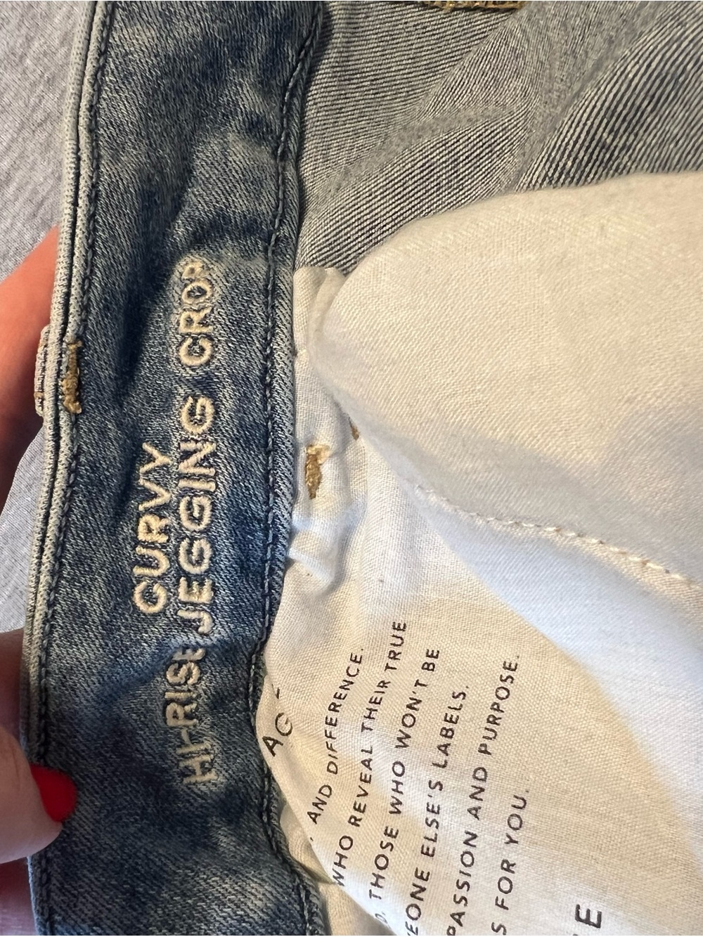 American Eagle Outfitters Curvy Hi-Rise Jegging Crop | Women’s Short - Picture 4 of 5